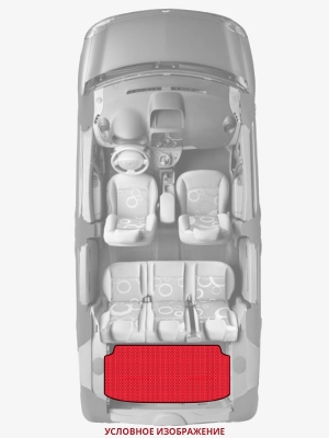 ЭВА коврики «Queen Lux» багажник для Volkswagen Polo liftback